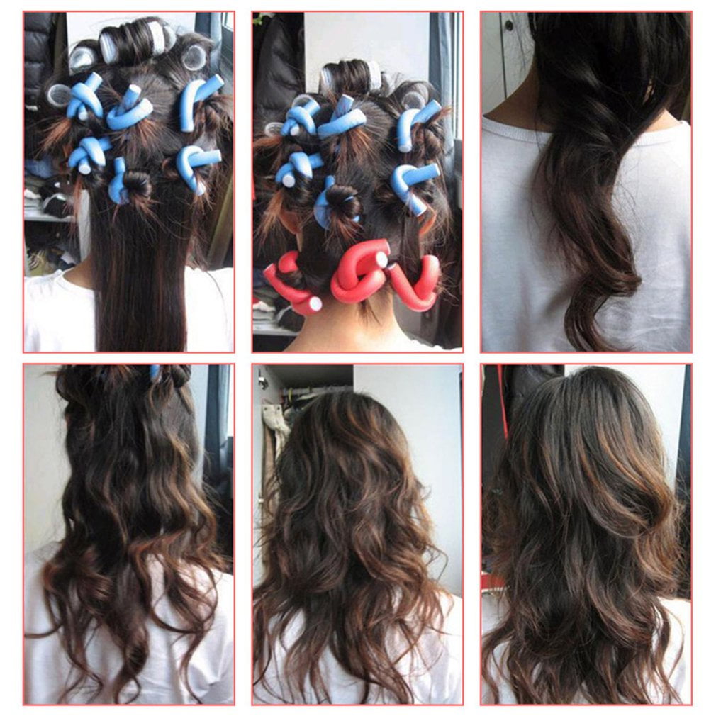 Diy Curlers Curler Pearl Cotton Hair Roll Curls Bagels Bendy Spiral Curl  Perms | Walmart Canada