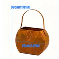 thumbnail image 2 of Decorative Iron Flowerpot Open Mouth Planter Container Flower Vase Decorative Vase For Party Indoor Decoration Ornament, 2 of 9