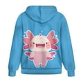 thumbnail image 2 of SCRAWLGOD Axolotl Womens Zip Up Hoodies Oversized Hoodies for Women Plus Size XL Trendy Clothing Long Sleeve Zipper Sweatshirt Women Clubs Comfy Ladies Hoodies Zip Front, 2 of 7