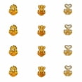 thumbnail image 2 of 6 Pairs Earring Backs for Heavy Earrings, 14K Gold Plated Earring Lifters for Droopy Ears, Hypoallergenic Adjustable Heart Earring Backs, 2 of 9