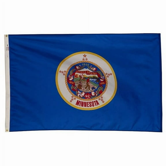 5x8' POLYWAVEZ MINNESOTA POLY II FLAG CH&G