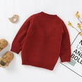 thumbnail image 3 of Seyurigaoka Baby Unisex Sweaters Long Sleeve V-neck Floral Embroidered Cardigan, 3 of 10
