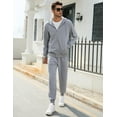 thumbnail image 4 of Yesfashion Men's Tracksuit 2 Pieces Set Hoodie Sweatsuits Full Zip Athletic Jogging Suits Long Sleeve Casual Sports Outfits, 4 of 7
