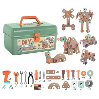 Black and Decker Kids Workbench and Six Piece Wooden Tool Set, WWB002-BD