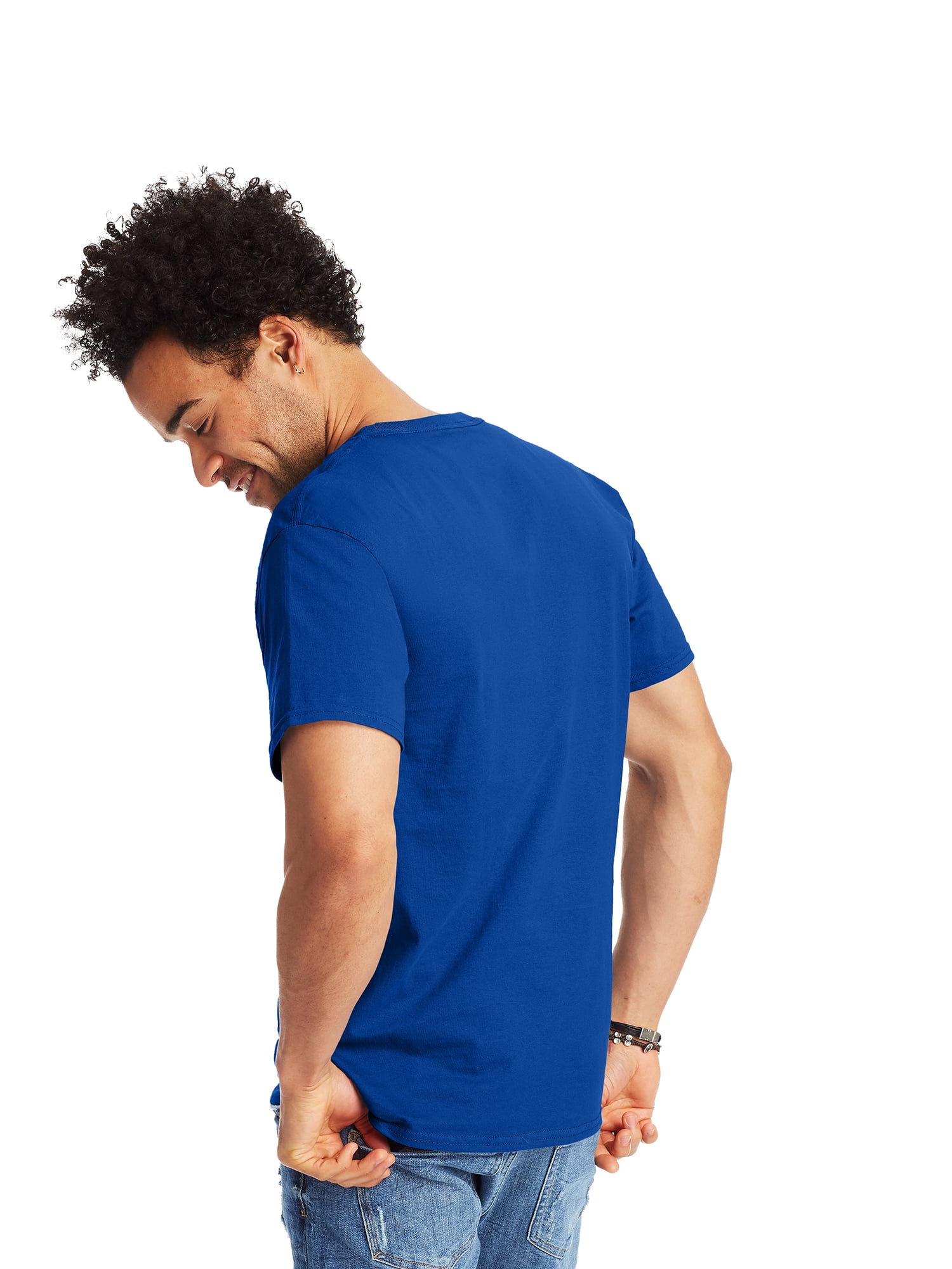 Hanes Authentic Men's Short Sleeve Crewneck T-Shirt, Big and Tall Sizes Available S-5XL