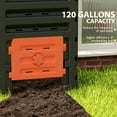 thumbnail image 4 of Outsunny 120 Gallon Compost Bin, Large Composter with 80 Vents, Orange, 4 of 10