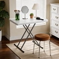 thumbnail image 6 of NiamVelo 30 In Small Table Folding TV Tray Table Adjustable Small Desk Card Table Plastic Table Foldable Camping Table for Indoor&Outdoor, 6 of 10