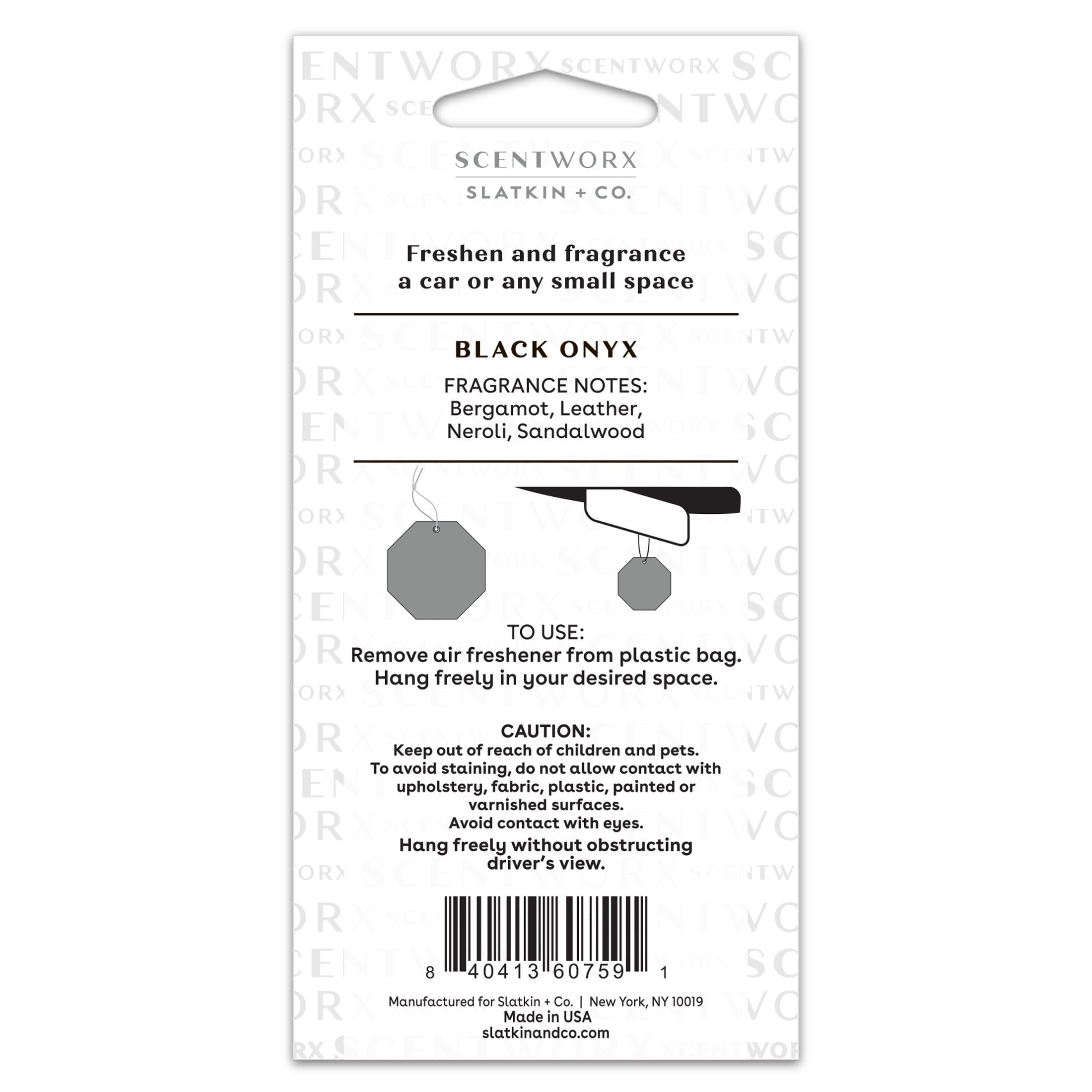 Scentworx Black Onyx 3 Pack Hang Tag