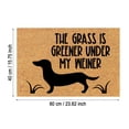 thumbnail image 3 of Carpet Polyester Carpet Funny Dog Language Mat: "Grass Grows Better Under My Dog'S Watering" Mat, 3 of 6