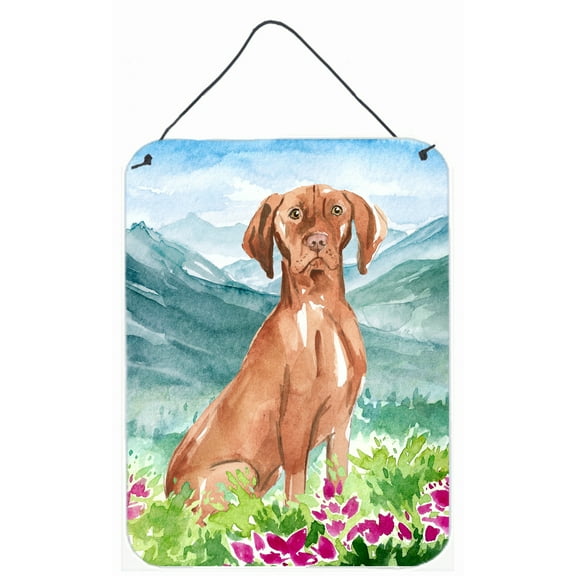 Mountain Flowers Vizsla Wall or Door Hanging Prints
