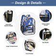 thumbnail image 5 of PVC Transparent Backpacks Clear Backpack for Travel and Outings Ice Cream Cones and Shooting Stars, 5 of 7
