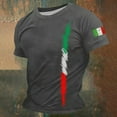 thumbnail image 1 of T-Shirt Graphique Décontracté pour Hommes T-Shirt Polyvalent pour Tous les Jours Design à Col Rond Élégant pour Sorties Sociales Coupe Légère et Confortable, 1 of 3
