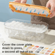 thumbnail image 3 of 48 Caja de Hielo de Gran Capacidad de Silicona Doble Almacenamiento de Hielo Caja de Hielo Hielo Congelado Artefacto de Refrigerador con Tapa Rosa, 3 of 5