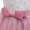 thumbnail image 5 of Odeerbi Girls Birthday Party Dresseses Toddler Net Yarn Embroidery Rhinestone Bowknot Gown Long Dresses Headband Suit Hot Pink, 5 of 9