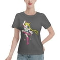 thumbnail image 1 of Women's Basic Short Sleeve T-Shirt Sailor Moon Moon Hare, 1 of 6