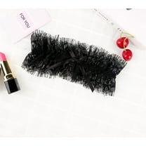 black Lace Garters for Bride Wedding Garter Belt Lace Bridal Garter Party Thigh Garters for Women