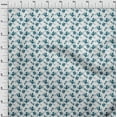 thumbnail image 3 of oneOone Silk Tabby Teal Blue Fabric Florals Dress Material Fabric Print Fabric By The Yard 42 Inch Wide, 3 of 4