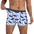 thumbnail image 2 of Kdxio Men's Boxer Briefs with Whale Print - Comfortable and Breathable Underwear for Everyday Wear, 2 of 7