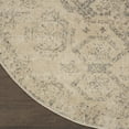 thumbnail image 5 of Nourison Tranquil Persian Beige/Grey 5'3" x ROUND Area Rug, (5 Round), 5 of 9