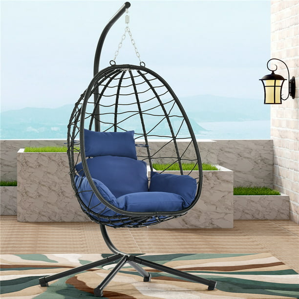 Hanging Wicker Egg Chair Outdoor Patio, Is Egg Chair Comfortable