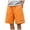 Orange, variant on vigerkar Women's Summer Casual Elastic Waist Comfy Knee Length Bermuda Shorts with Pockets (Black, 3XL)