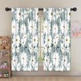 thumbnail image 5 of Blackout Kids Curtains,Gray Daisy Flower White Blooms Pattern Childrens Insulated Curtains Set Of 2,Bedroom Essentials,Toddler Room Decor 52"x63", 5 of 5