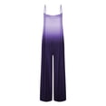 thumbnail image 3 of lcziwo Womens Spaghetti Strap Wide Leg Jumpsuits Fashion Gradient Print One Piece Overalls 2025 Summer Sleeveless Rompers with Pockets Womens Sweaters Clearance, 3 of 7