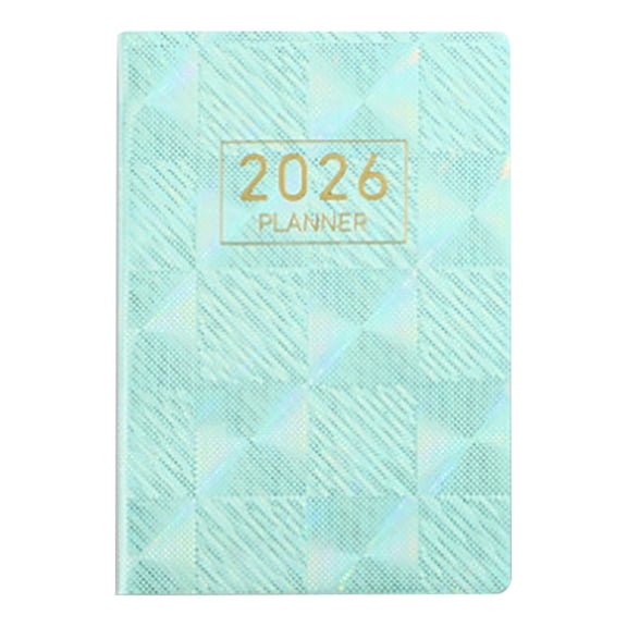 SLYNSHome A7 Small Journal Notebook Daily Planner,Mini Pocket Notebook Thick Paper Hardcover Notebook - Green
