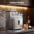 thumbnail image 4 of FREE VILLAGE Nugget Ice Maker Countertop Ready in 7 Mins,33lbs/24H Chewable Pellet Ice Machine with Self-Cleanin Function,Portable Ice Makers with Ice Scoop & Basket for Home Kitchen Office,Steel, 4 of 8