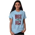 thumbnail image 3 of Funny Christmas Wreck The Halls Men's Graphic T Shirt Tees Brisco Brands S, 3 of 6