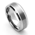 thumbnail image 2 of Men Women Tungsten Carbide Wedding Band Ring 8mm Comfort Fit Beveled Edges For Men & Women, 2 of 3