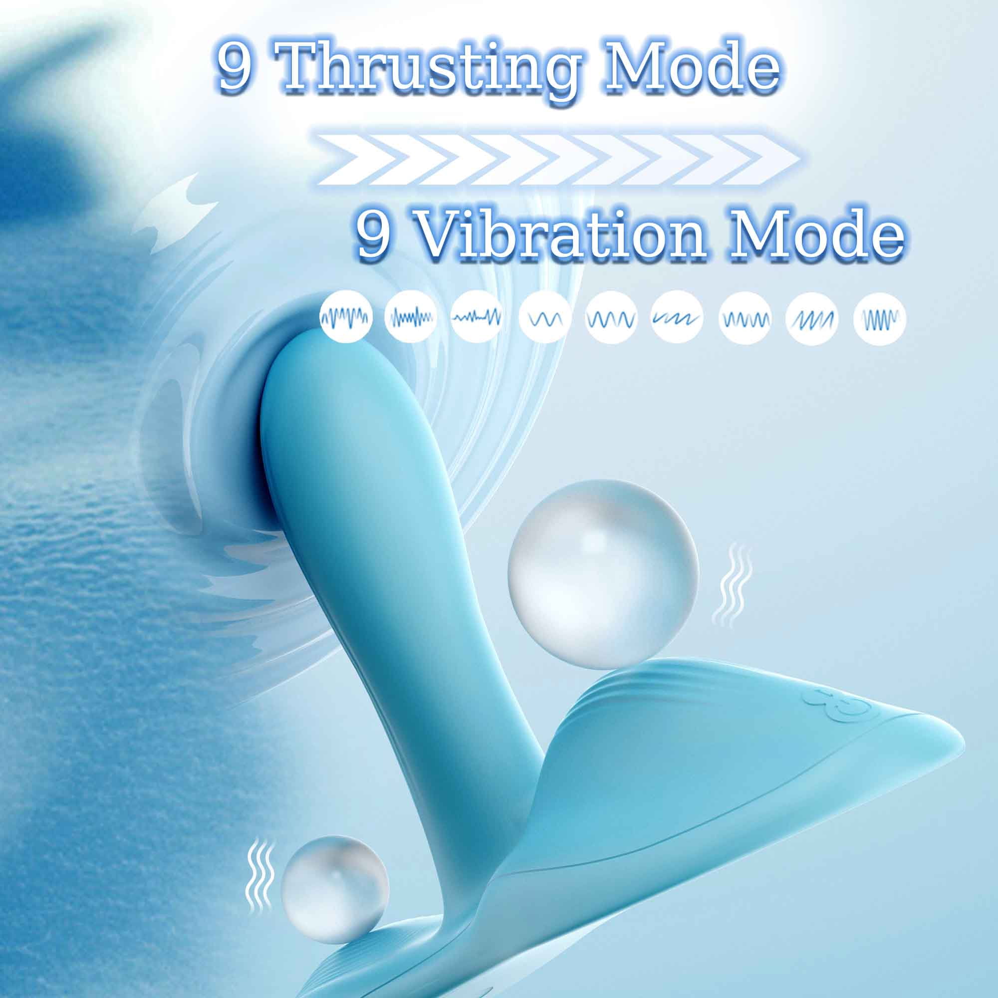 AYIYUN Remote Control Vibrators Waterproof Adult Sex Toys with 9 Vibration & 9 Thrusting Modes Vibrating Massager for Women Female Couple