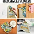 thumbnail image 4 of Easter Basket Flower Egg Kitchen Tea Towels Set of 1 Absorbent Hand Dish Towels, Chick Floral Dishcloths Lint-Free 18x28 Inch Fast Drying for Cooking Baking Home Clean, 4 of 7