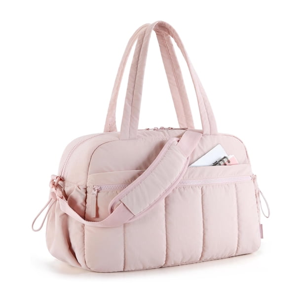 Bolsa de gimnasio BAGSMART para mujer, bolsa de viaje, rosa