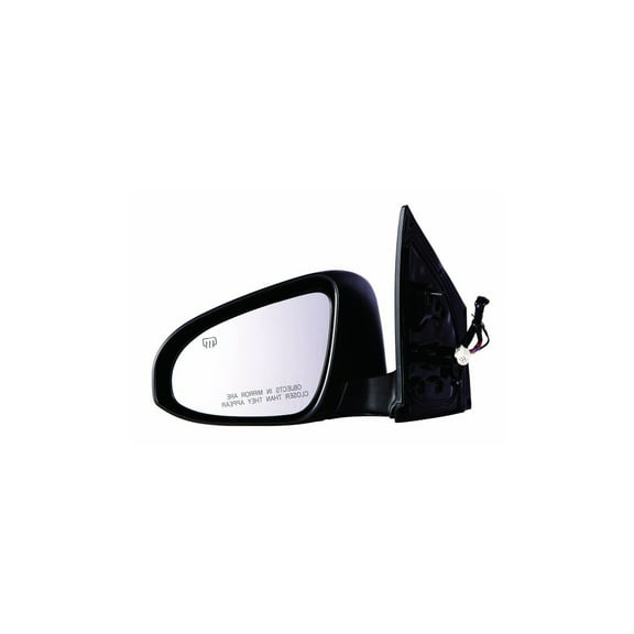 Door Mirror - Cooling Direct Fit/For 8794002F31C0 14-19 Toyota Corolla - Left Hand Driver, Power, Heated, Without Signal-Lamp, Paint-to-Match (Unpainted)