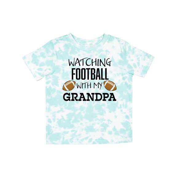 Inktastic Watching Football with My Grandpa Boys or Girls Toddler T-Shirt