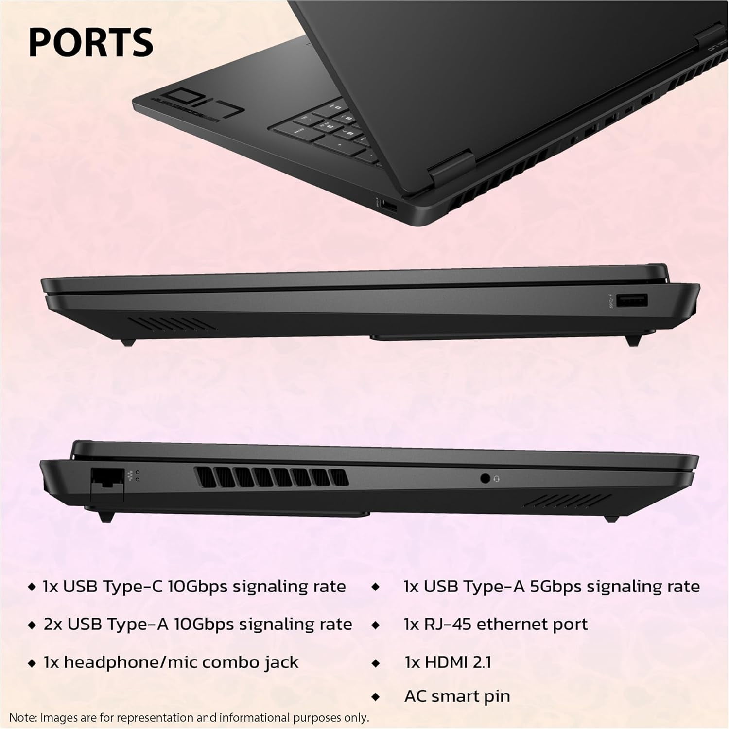 HP OMEN 17 Gaming Laptop, AMD Ryzen AI 9-365, 64 GB DDR5 RAM, 2 TB PCIe SSD, 17.3" FHD (1920x1080) 144 Hz Display, Nvidia G-Force RTX 5070 Graphics, 1-zone Backlit Keyboard, W11 Home, Shadow Black