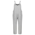 thumbnail image 6 of Chama Casual Jumpsuits for Women Loose Baggy Sleeveless Overalls Rompers, 6 of 11