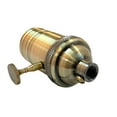 thumbnail image 3 of Royal Designs, Inc. 3 Way Vintage Turn Knob Lamp Socket for Incandescent LED Bulbs, Antique Brass, Set of 2, 3 of 8