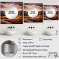 thumbnail image 4 of Designart "Sunrise Over The Countryside In Provence I" Countryside Yellow Large Square Mirror - Square Bedroom Mirror Printed Wall Decor - Country Square Printed Wall Mirror Art, 4 of 5