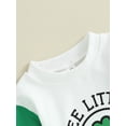 thumbnail image 6 of Newborn Baby Girl Boy My first St. Patrick's Day Outfit 3 6 12 18 Months Little Lucky Charm Romper Sweatshirt Onesie Bodysuit, 6 of 7