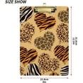 thumbnail image 3 of FMSHPON Leopard Hearts Clipboard Hardboard Wood Nursing Clip Board and Pull for Standard A4 Letter 13x9 inches, 3 of 8