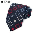 thumbnail image 3 of CSChome Men Business Tie Lightweight Multipurpose Adjustable Men Business Tie Different Patterns Plaid Print Decorative Gentleman Wedding Daily Wear, 3 of 7