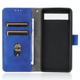 thumbnail image 2 of Case for Google Pixel 6A Wallet Case with Card Slots Holder Magnetic Clasp Cover, Luxury PU Leather Skin-Friendly Wrist Strap Handbag Kickstand Soft Silicone Shockproof Protective Case,Blue, 2 of 5