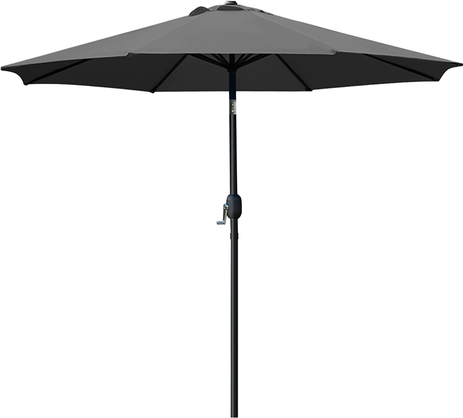 9ft Patio Umbrella Outdoor Table Umbrella with 8 Sturdy Ribs