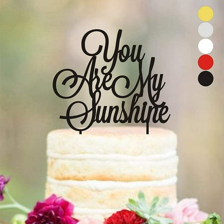 Happy Plywood Cake Topper You Are My Sunshine Birthday Party Cake