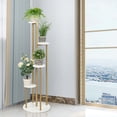 thumbnail image 2 of Costway 4-Tier Metal Plant Stand 49.5" Tall Potted Planter Display Shelf Storage Rack White, 2 of 10