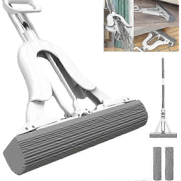 Hand-Washable Collodion Mop, Folding Sponge Mop, Self-Squeezing Mop-ylmyFit
