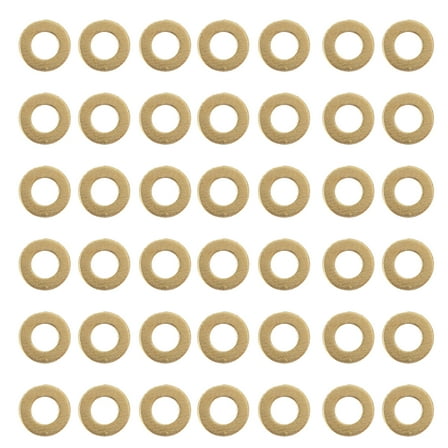 FONDOTIN Protect Connections Brass Flat Washers Brass 50Pcs for Automotive Projects