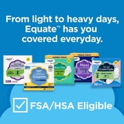 Equate Maxi Pads with Flexi-Wings, Regular Absorbency, Size 1, 45 Count